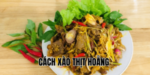 cách xào thịt hoẵng